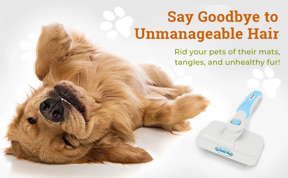 Pro Quality Self-Cleaning Slicker Brush for German Shepherds